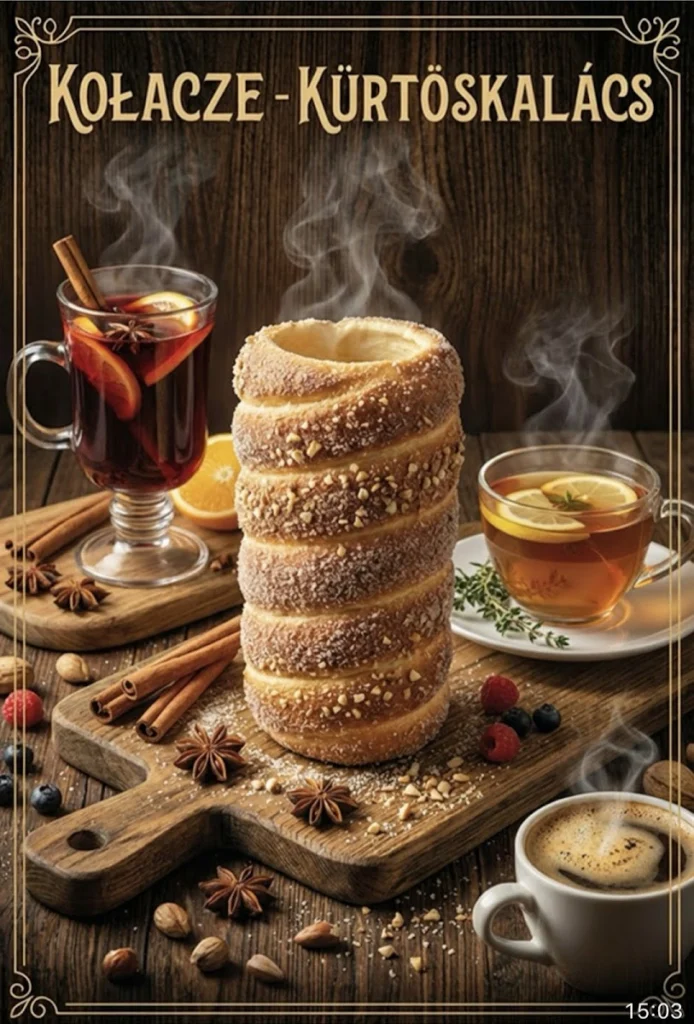 Chimney Cake Café • kołacze węgierskie • kürtőskalács • kawa • — zdjęcie 3