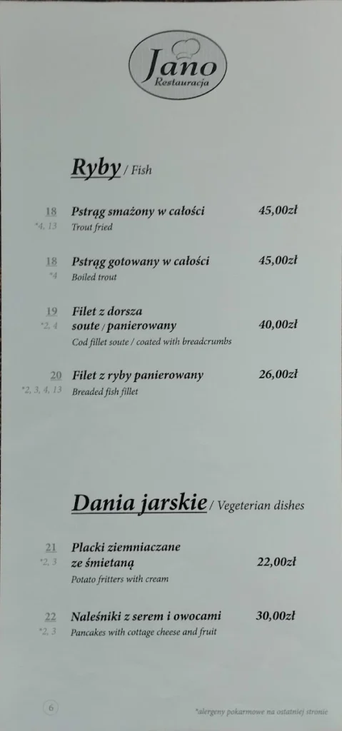 Restauracja Jano — zdjęcie 3