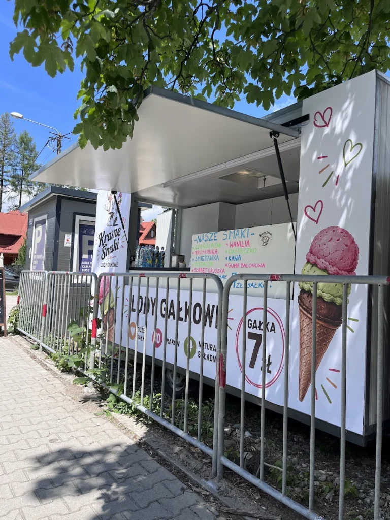 Lody Naturalne Krasne Smaki – food truck – Restauracja w Kościelisku